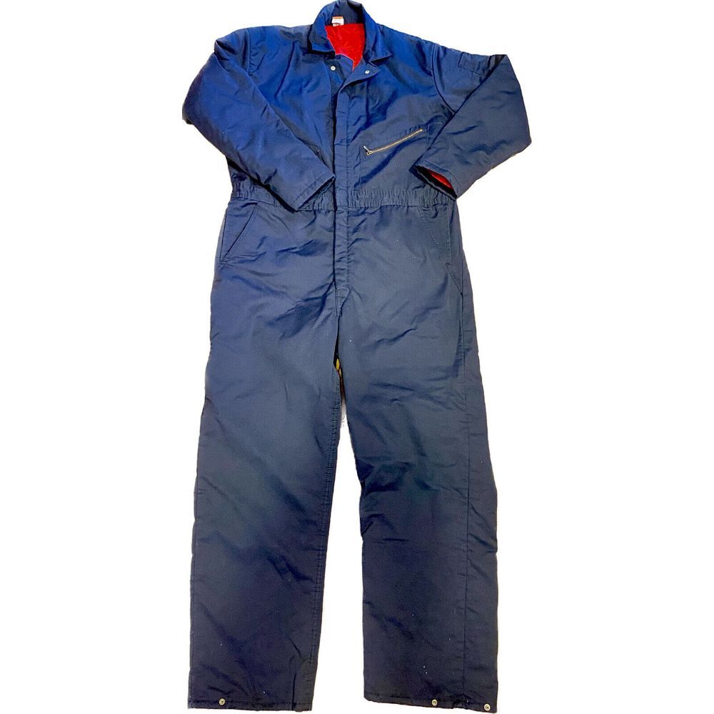 Big Ben Coveralls Blue Mens Large Lined Heavy DutyMechanics Outer Wear‎ Work